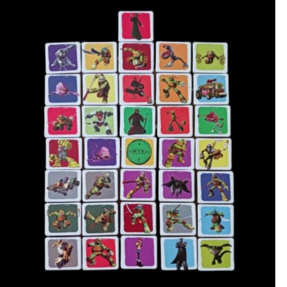 Nickelodeon Teenage Mutant Ninja Turtles Memory Match Game 36 cards Lot